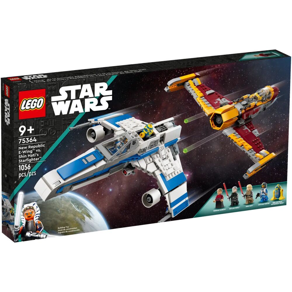 LEGO Star Wars E-wing Новой Республики против звёздного истребителя Шин Хати 75364