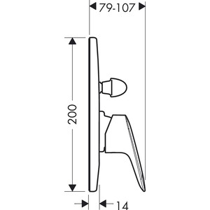 Смеситель для ванны Hansgrohe Logis для механизма 31741180, хром (71406000)