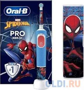 Электрическая зубная щетка VITALITY D103 SPIDERMAN + CASE ORAL-B