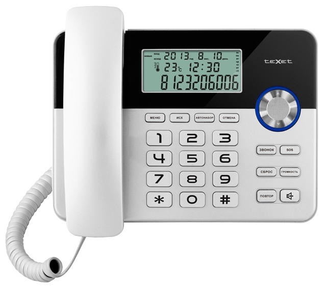 Телефон teXet TX-259, черно-серебристый