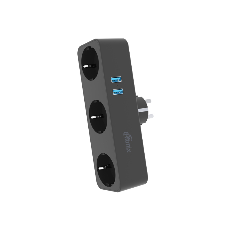 Сетевой фильтр Ritmix RM-032 3 Sockets Black