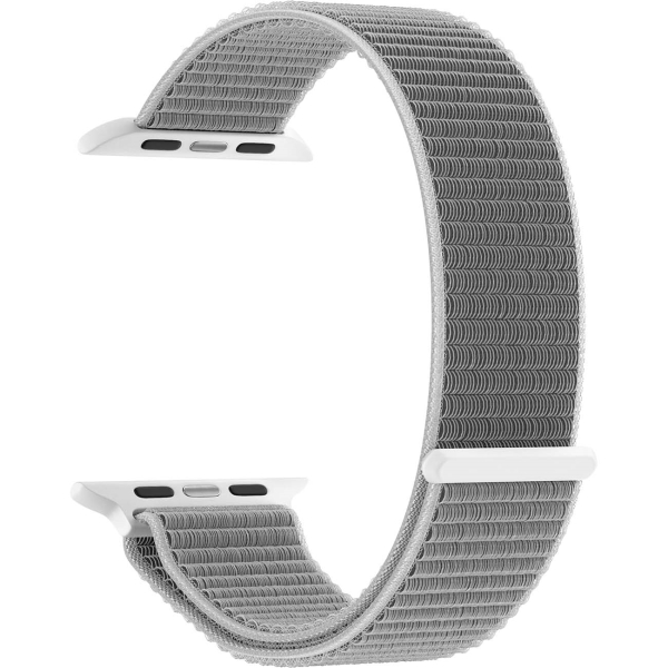 Ремешок Lyambda Vega для Apple Watch, нейлон, серебристый (DS-GN-02-40-6)