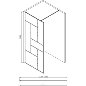 Душевой уголок Abber Immer Offen 120х80 с поддоном, прозрачный, черный (AG63120B, ST13T)