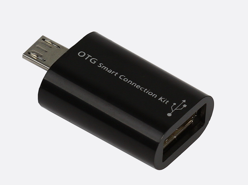 Переходник (адаптер) Micro USB 2.0(Bm)-USB 2.0(Af), OTG, черный Smartbuy (SBR-OTG-K )