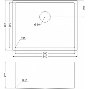 Кухонная мойка EMAR EMB-123 PVD Nano Satine в Москвe