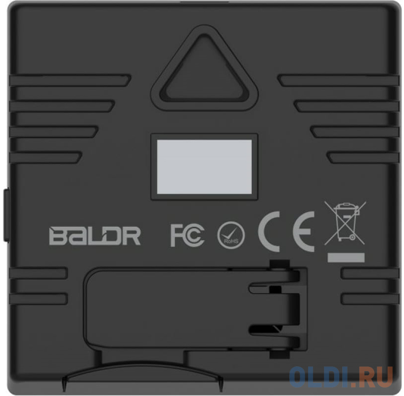 BALDR B0387TH-BLACK цифровой термогигрометр с внешним датчиком, черный