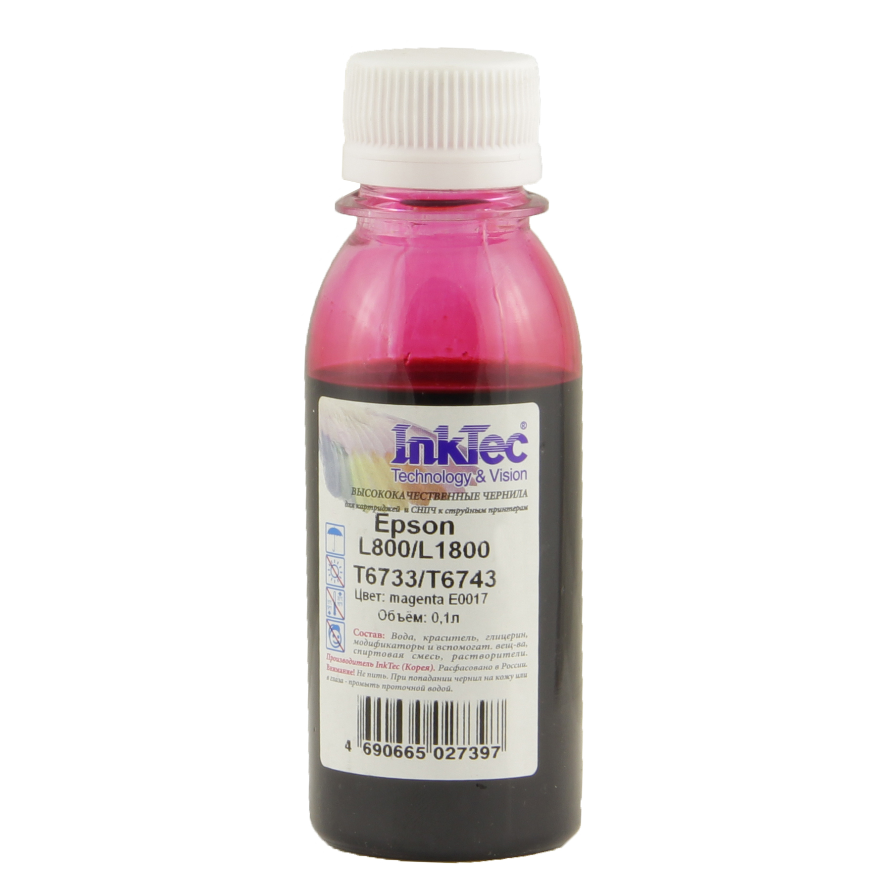 Чернила InkTec для Epson L800/L1800 (1507060120U)