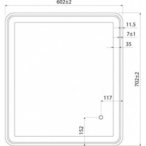 Зеркало IDDIS Cloud 60 с подсветкой (CLO6000i98)