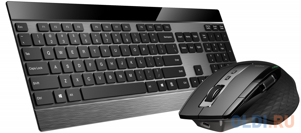 Клавиатура + мышь Rapoo 9900M BLACK клав:черный мышь:черный USB беспроводная Bluetooth/Радио slim (19354)