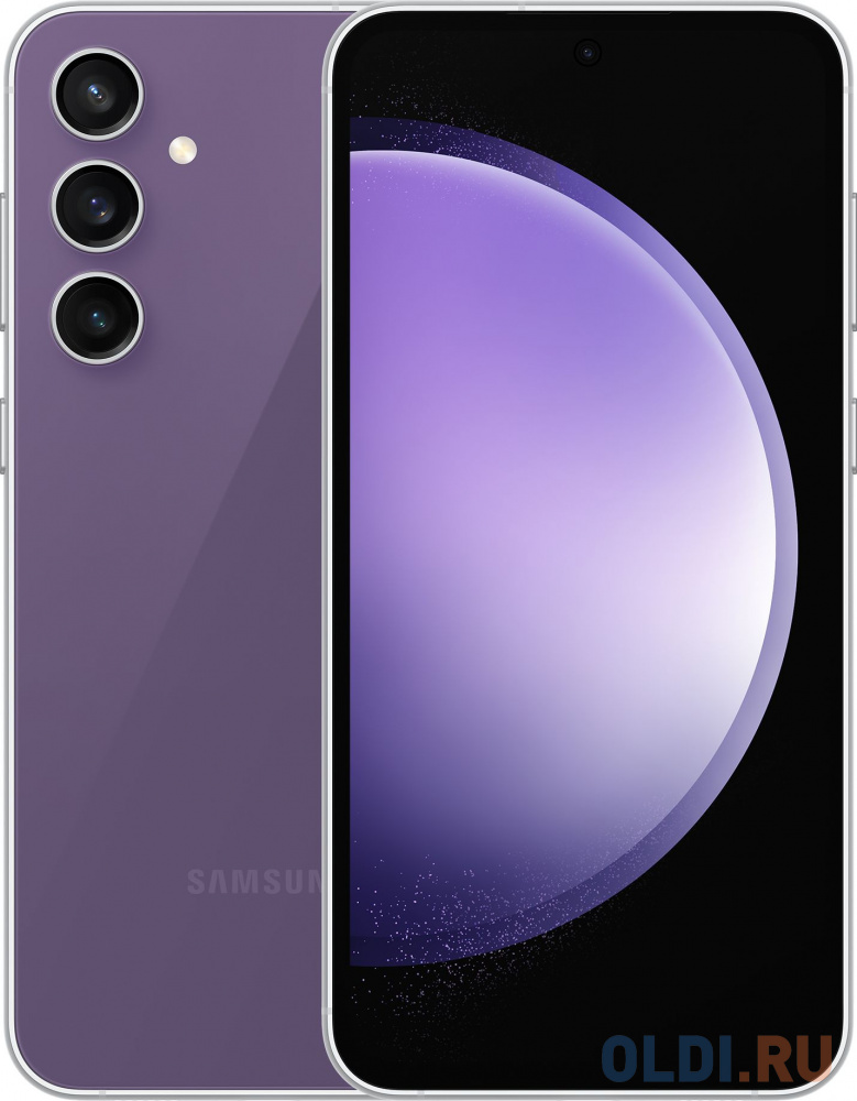 Смартфон Samsung SM-S711B Galaxy S23 FE 5G 256Gb 8Gb фиолетовый моноблок 3G 4G 6.4&quot; 1080x2340 Android 13 50Mpix 802.11 a/b/g/n/ac/ax NFC GPS GSM9