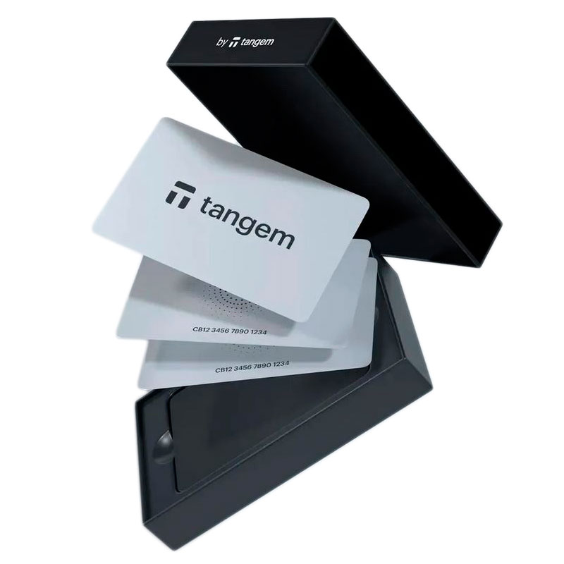 Аппаратный кошелек Tangem Wallet White 2.0 Pack of 3 Cards TG130X3-B