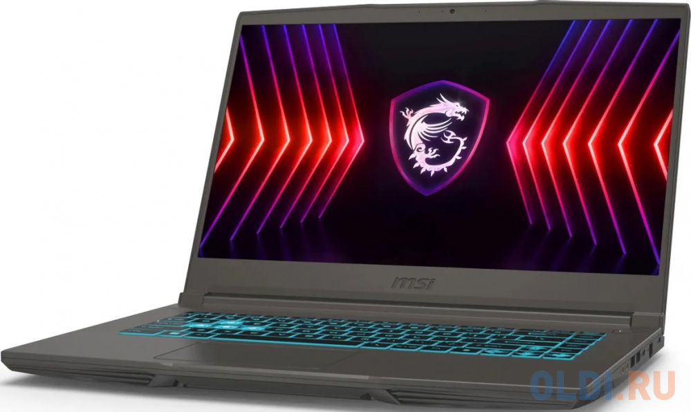 Ноутбук MSI Thin B12UCX-2633XRU Core i5 12450H 16Gb SSD512Gb NVIDIA GeForce RTX 2050 4Gb 15.6" IPS FHD (1920x1080) Free DOS grey WiFi BT Cam (9S7