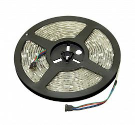 Лента светодиодная 327637, 5 м, SMD 5050, 30 шт./7.2 Вт на метр, 12V, RGB, IP65 JazzWay (327637)