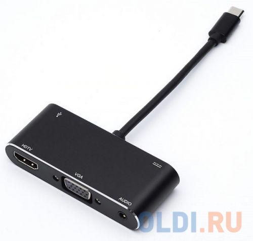 Переходник HDMI VGA 0.1м Atcom AT2810 круглый черный в Москвe