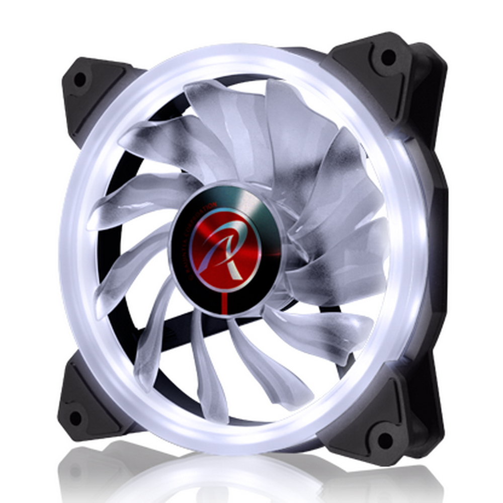 Вентилятор RAIJINTEK IRIS 12, 120 мм, 1800rpm, 23 дБ, 4-pin PWM, 1шт, белый (0R400039)