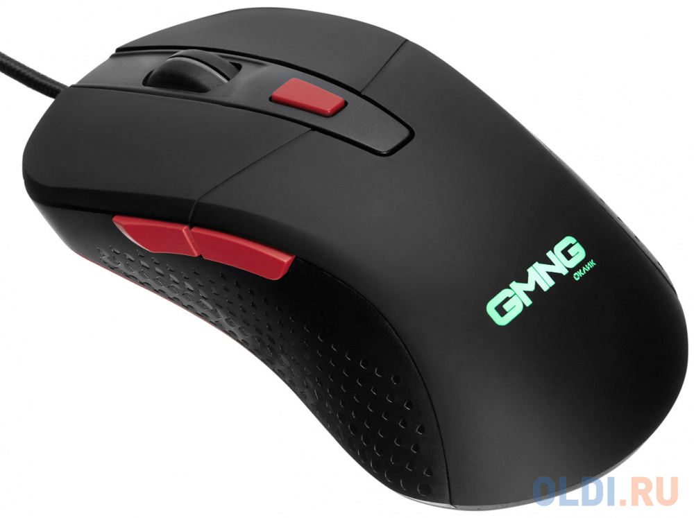 Мышь GMNG 720GM, игровая, оптическая, проводная, USB, черный и красный [1620711]