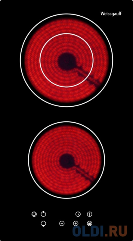 Варочная панель электрическая Weissgauff HV 312 B черный в Москвe