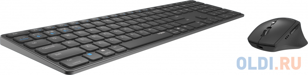 Клавиатура + мышь Rapoo 9800M DARK GREY клав:серый мышь:серый USB беспроводная Bluetooth/Радио slim Multimedia (14523)
