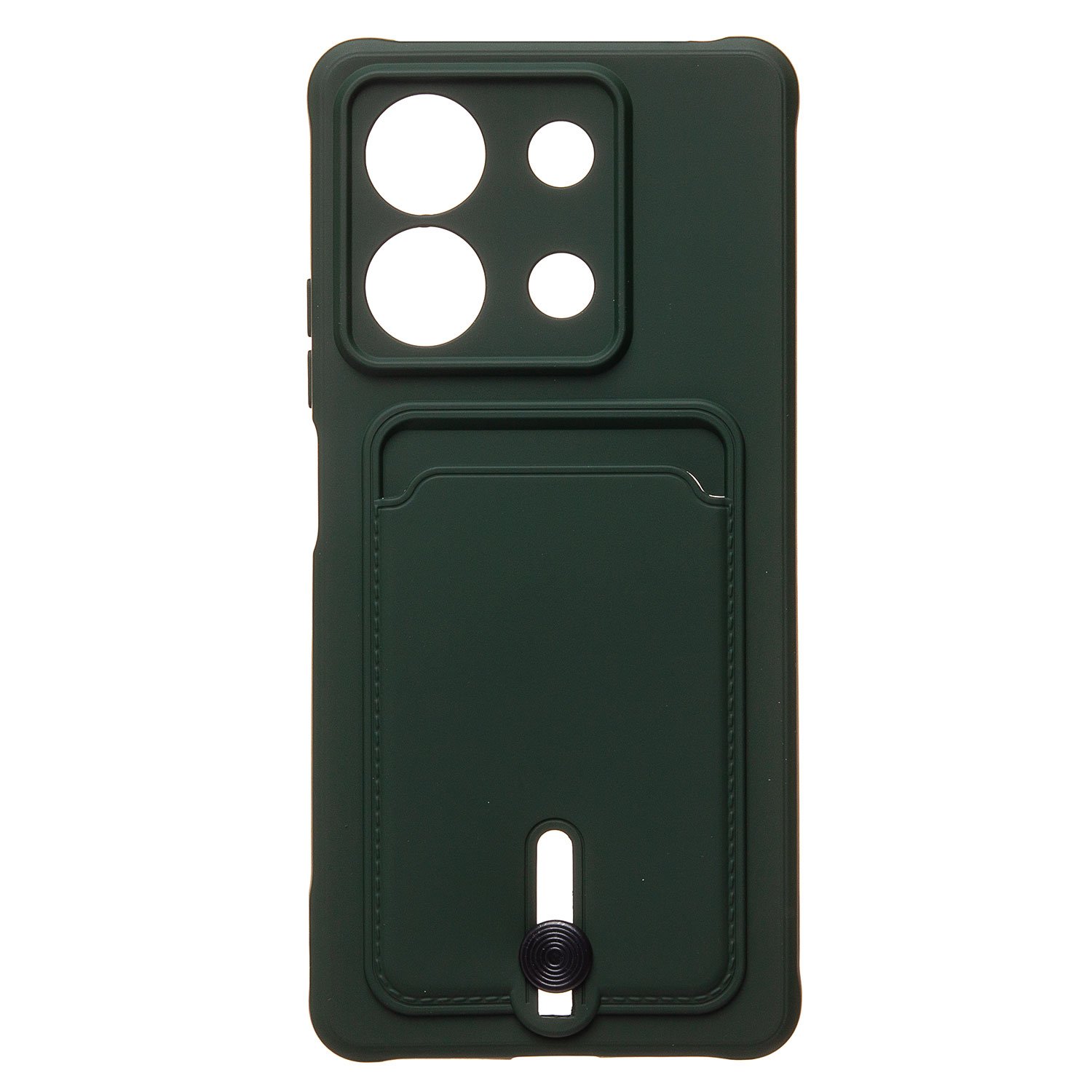 Чехол-накладка Activ SC304 для смартфона Xiaomi Redmi Note 13 5G, пластик/силикон, темно-зелёный (223998)