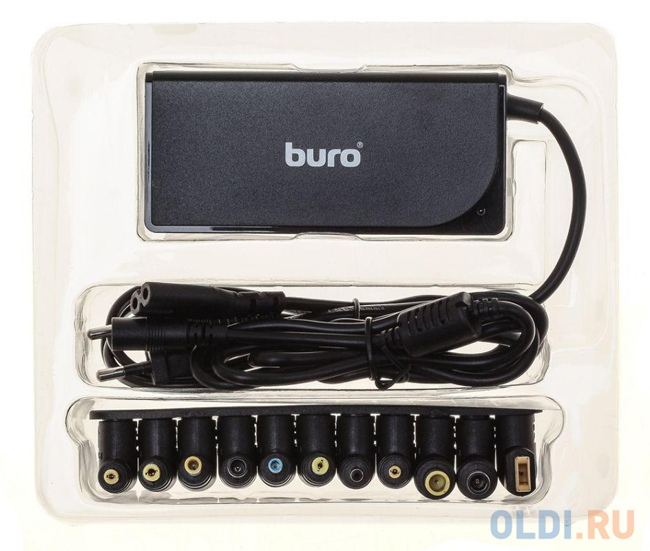 Блок питания для ноутбука Buro BUM-0220B65 11 переходников 65Вт