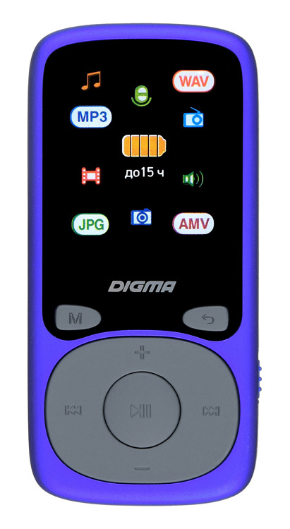 Цифровой плеер Digma B4 8Gb Blue