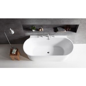 Акриловая ванна BelBagno 150x80 слив-перелив хром (BB409-1500-800)