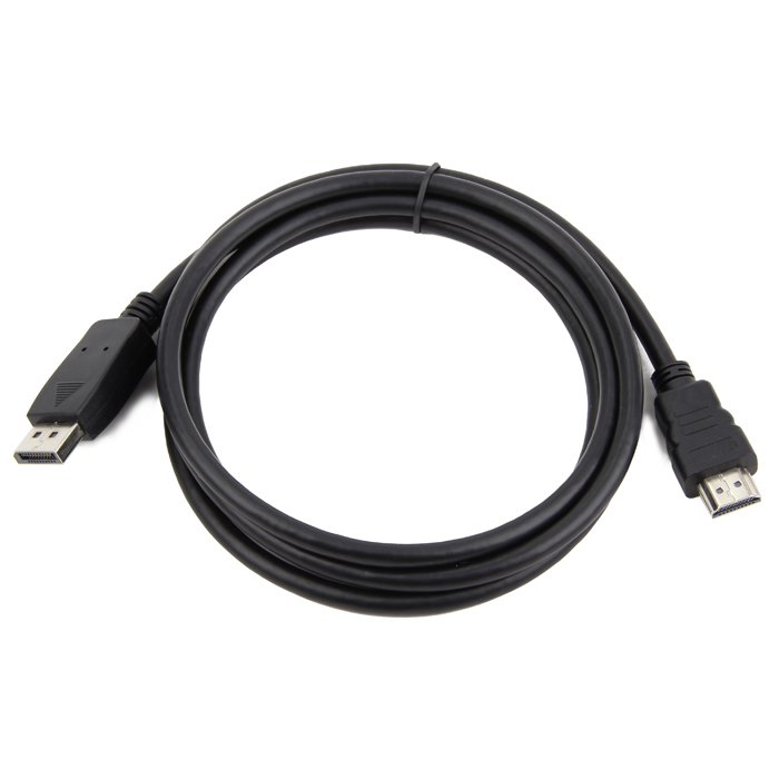 Кабель DisplayPort(20M)-HDMI(19M), 3 м, черный Cablexpert (CC-DP-HDMI-3M)