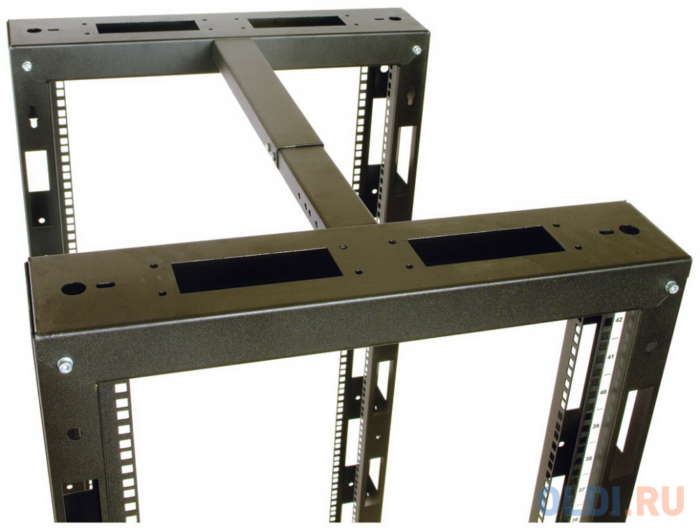 Стойка телекоммуникационная универсальная двухрамная 42U ЦМОСТК-42.2-9005