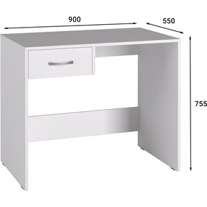 Стол компьютерный Compass Эконом стандарт С-234 белый структурный