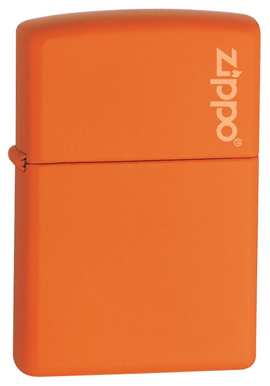 Зажигалка Zippo Orange Matte Logo (231ZL)