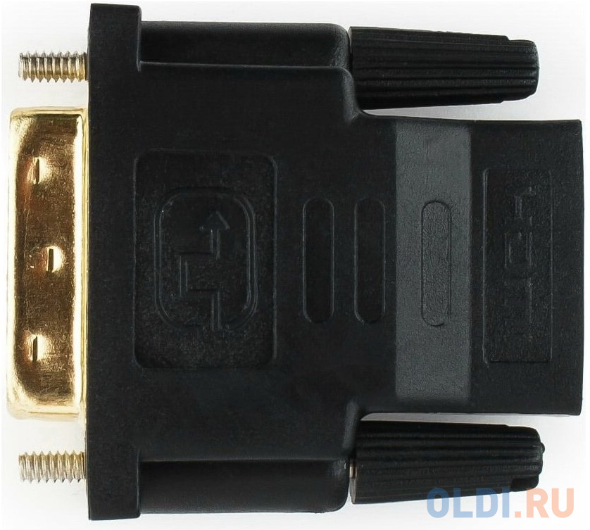 Bion Переходник HDMI-DVI 19F/19M (мама-папа), позолоченные контакты, черный [BXP-A-HDMI-DVI-2]