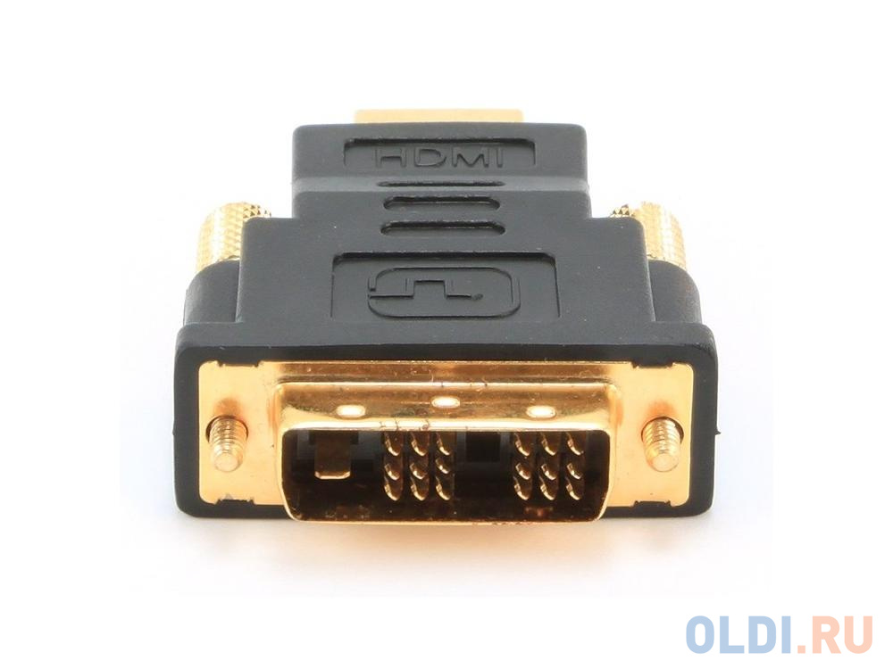 Переходник HDMI M - DVI M Gembird золотые разъемы пакет A-HDMI-DVI-1