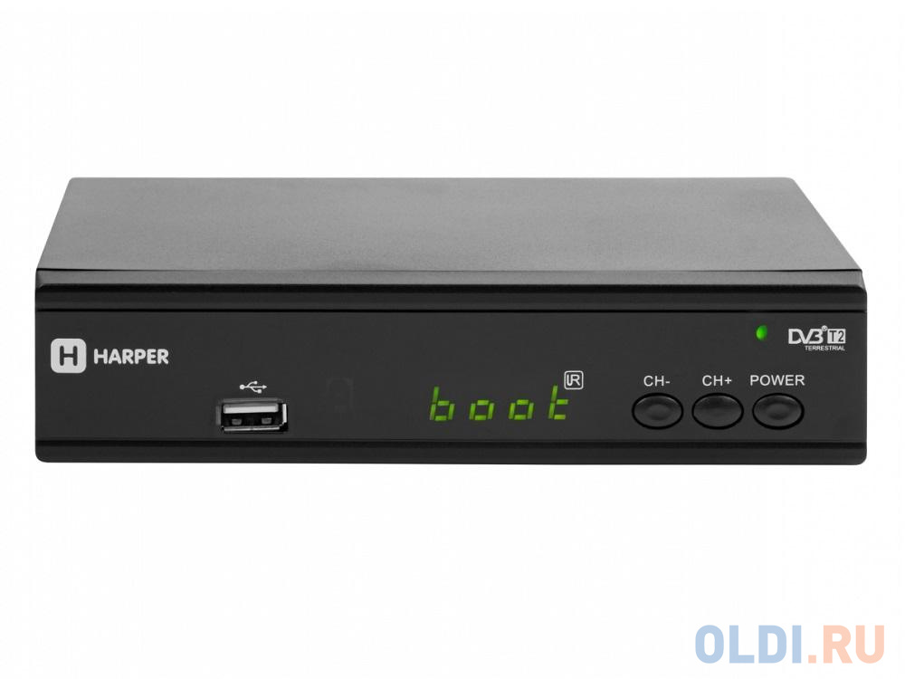 Цифровой телевизионный DVB-T2 ресивер HARPER HDT2-2030 экран, черный,Full HD, DVB-T, DVB-T2