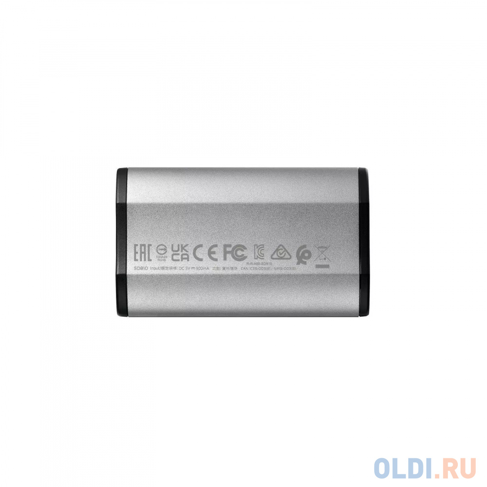 Внешний накопитель SSD ADATA 1Tb SD810 USB Type-C (2000/2000 Mb/s) metal case grey (SD810-1000G-CSG)