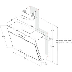 Вытяжка Indesit IHVP 6.4 LL K в Москвe