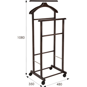 Вешалка костюмная на колесах Мебелик В 22Н венге (П0001304) в Москвe