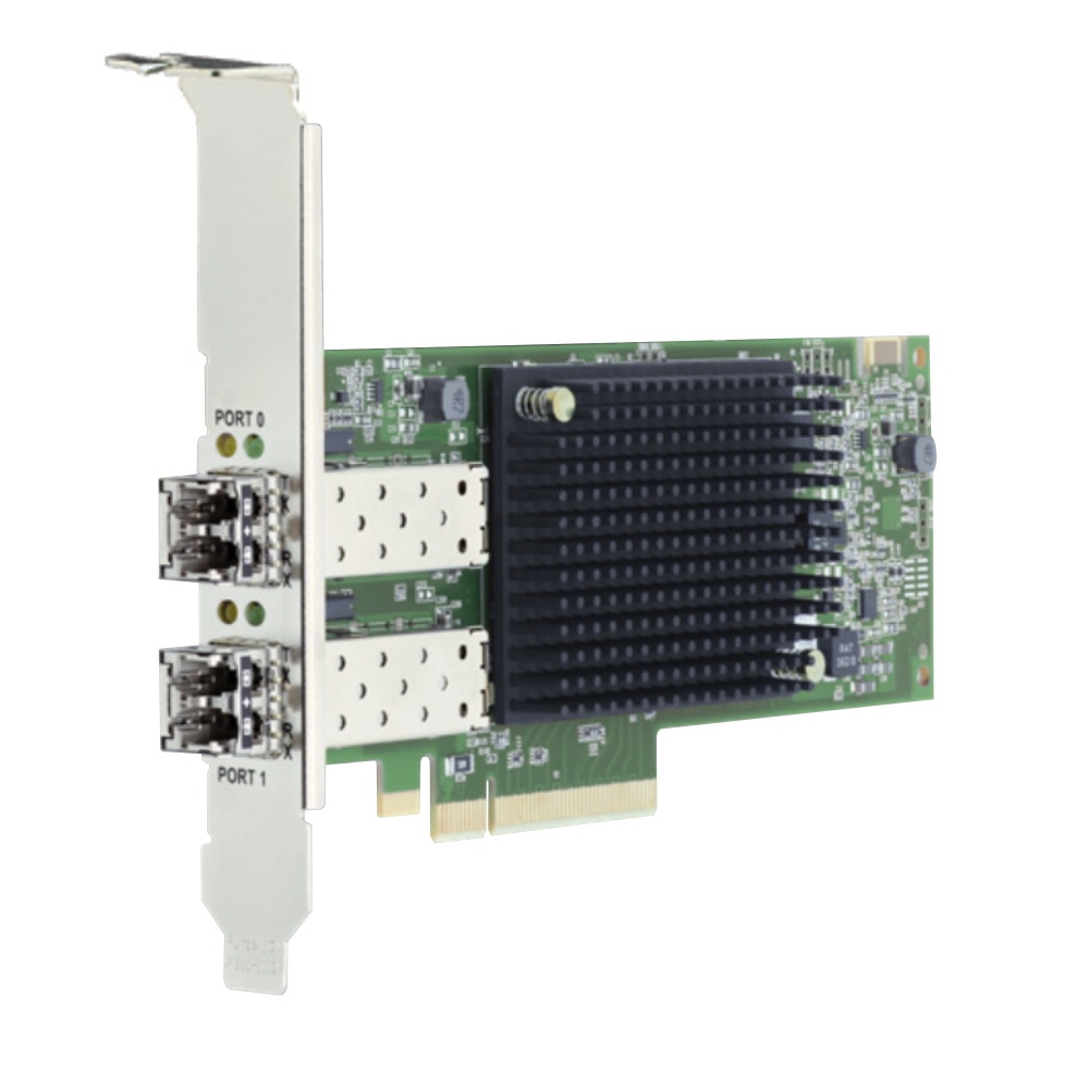 Адаптер FC Broadcom LPE35002-M2, 2xLC, 32 Гб/с, PCI-Ex8, Retail (LPE35002-M2)