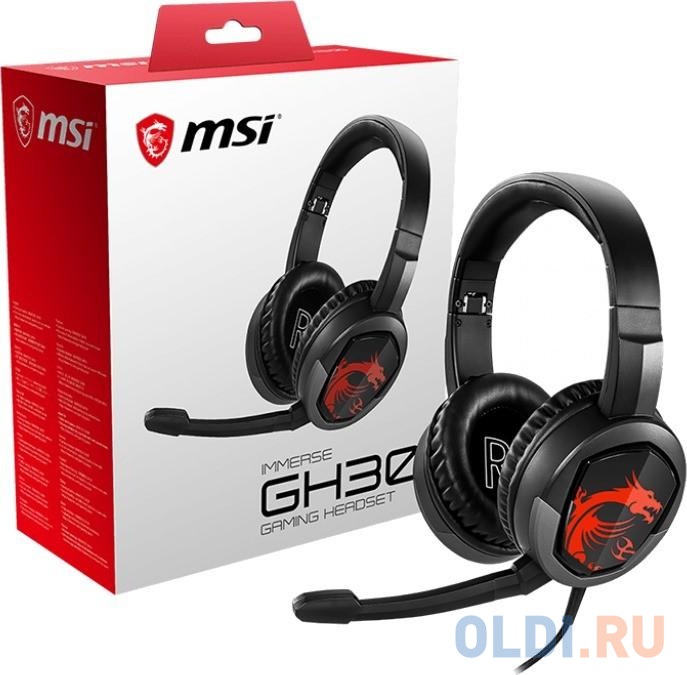 Наушники MSI Immerse GH30 черный в Москвe